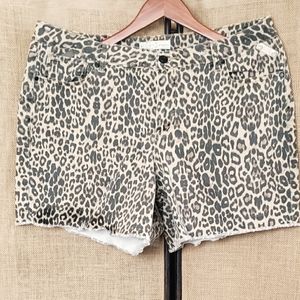 Leopard print shorts
